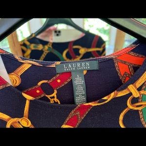 Ralph Lauren signature dress, below knee. Size s